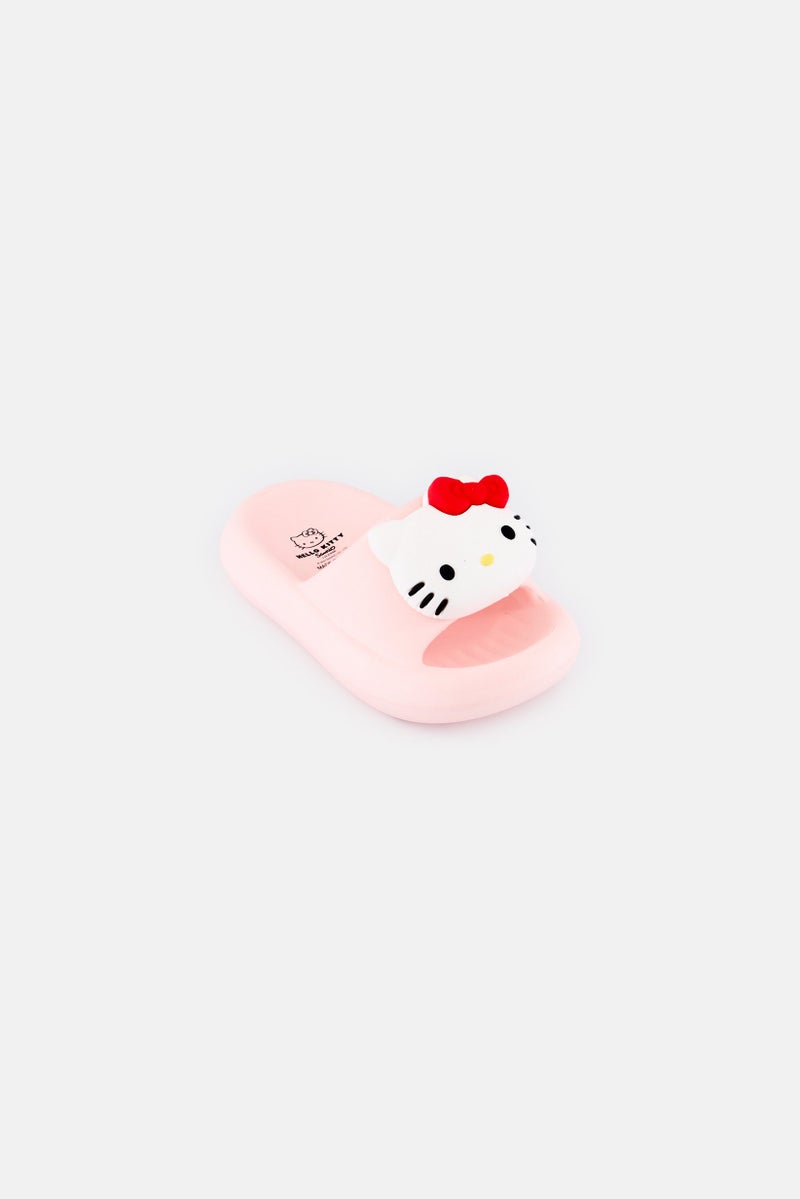 Hello Kitty Toddlers Girl Slip On Slippers, Pink  - Image 1
