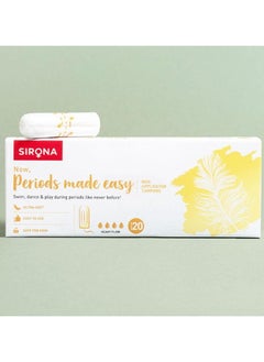 Sirona Sirona Non Applicator Tampons for Heavy Flow - 20 Tampons  - Image 1