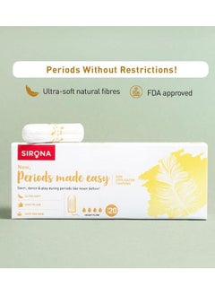 Sirona Sirona Non Applicator Tampons for Heavy Flow - 20 Tampons  - Image 2