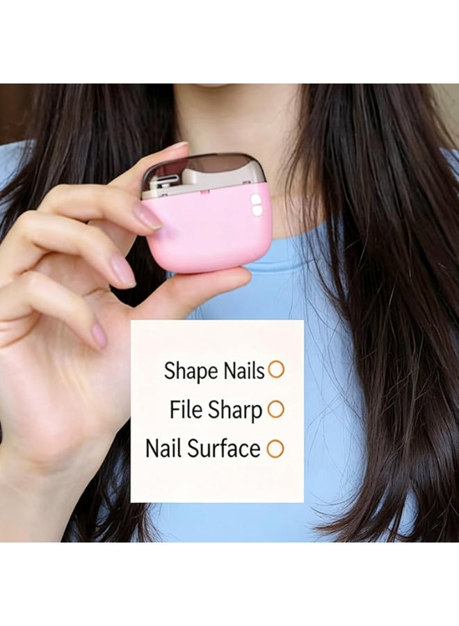 Baby Electric Automatic Nail Clipper, USB Rechargeable Nail Trimmer with Dual Speed, Quiet Operation & Magnetic Case, Safe Nail Shaping for Home & Travel Use - Image 3