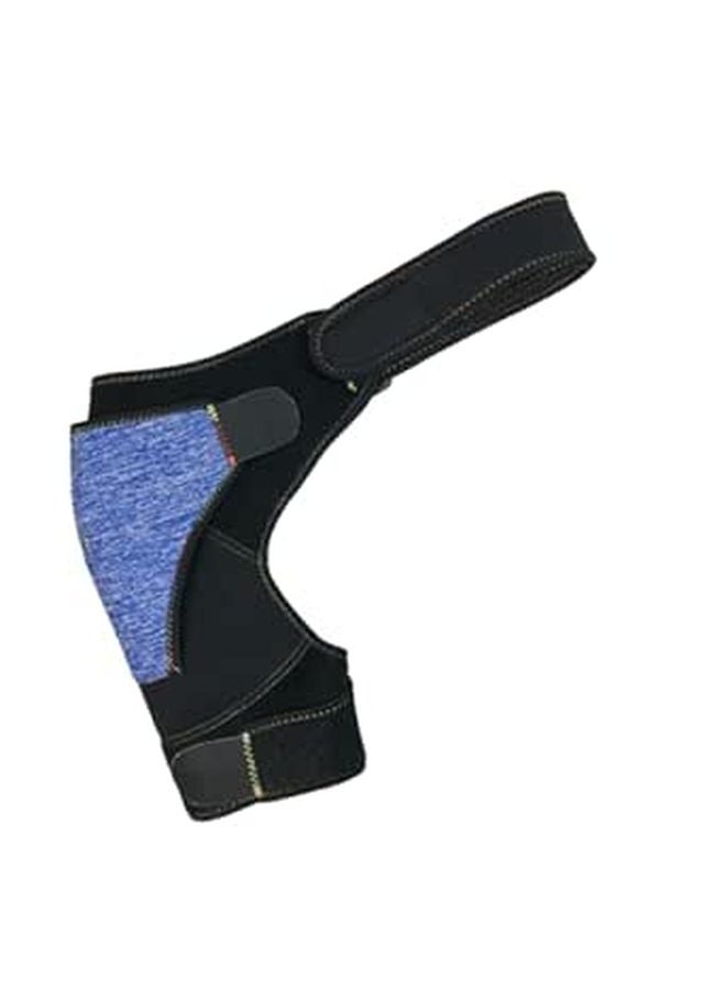Adjustable Shoulder Support Pad Breathable Non Slip Pain Relief Strap For Sports Blue - Image 1