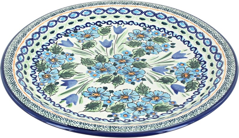 Blue Rose Pottery Blue Rose Polish Pottery Ballina Dinner Plate - Image 1