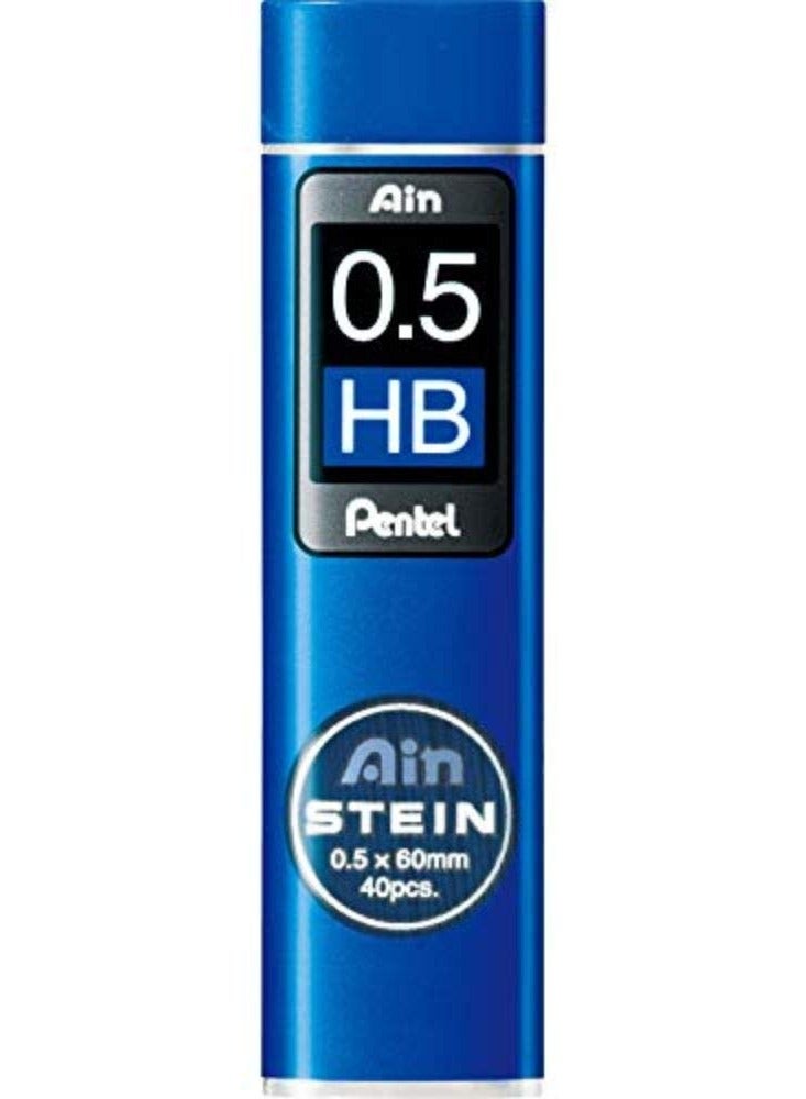 بنتل عين شتاين قلم رصاص ميكانيكي بنتل عين شتاين | رأس قلم رصاص مقاس 0.5 مم | رصاص من درجة HB | عبوة من 40 قطعة (C275-HB) - Image 1