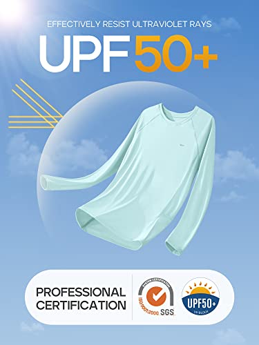 IUGA Rash Guard for Women UPF 50+ SPF UV Protection Long Sleeve Workout Tops with Pockets Dry Fit Hiking Swim Shirt - Image 3