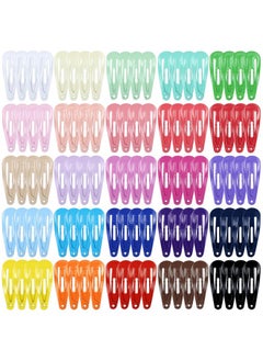 Cinaci Cinaci 100pcs in 25 Candy Colors 3cm/1.2" Small Metal Snap Hair Clips Non Slip Hair Barrettes Bang Holders for Baby Girls Toddlers  - Image 1