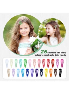 Cinaci Cinaci 100pcs in 25 Candy Colors 3cm/1.2" Small Metal Snap Hair Clips Non Slip Hair Barrettes Bang Holders for Baby Girls Toddlers  - Image 4
