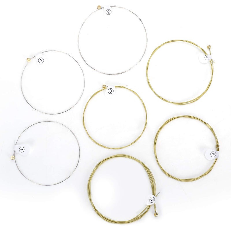 Juarez Extra Light Copper Wound Acoustic Guitar Strings Set – 0.010–0.048 Gauge, 7 Strings (Extra 1st String), Bright Copper Tone, Includes 2 Picks – For All Acoustic Guitars JAGSP300 - Image 2