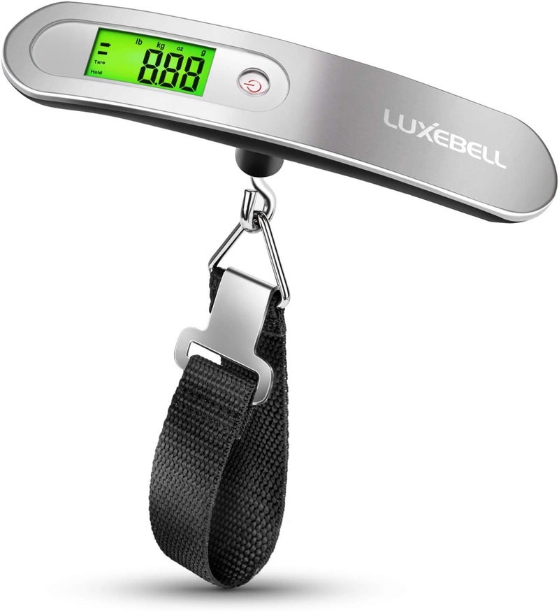 LUXEBELL Digital Luggage Scale Vacation Travel Essentials Accessories Gifts for Traveler Portable Suitcase Handheld Weight Scale 110 lbs Hanging Baggage Travel Must Haves - Image 1