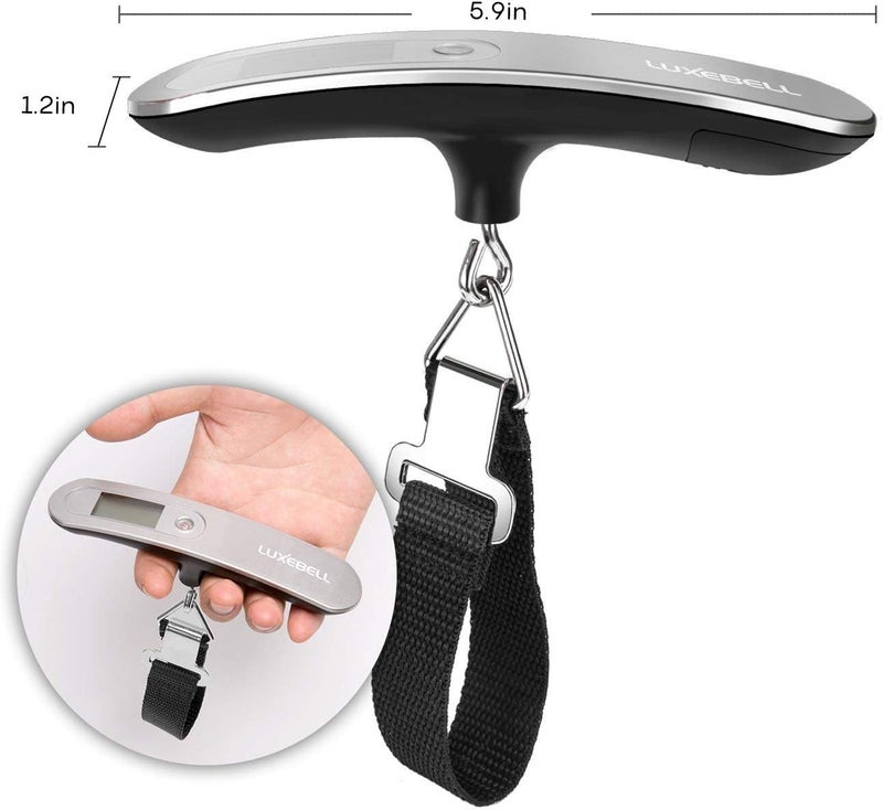 LUXEBELL Digital Luggage Scale Vacation Travel Essentials Accessories Gifts for Traveler Portable Suitcase Handheld Weight Scale 110 lbs Hanging Baggage Travel Must Haves - Image 3