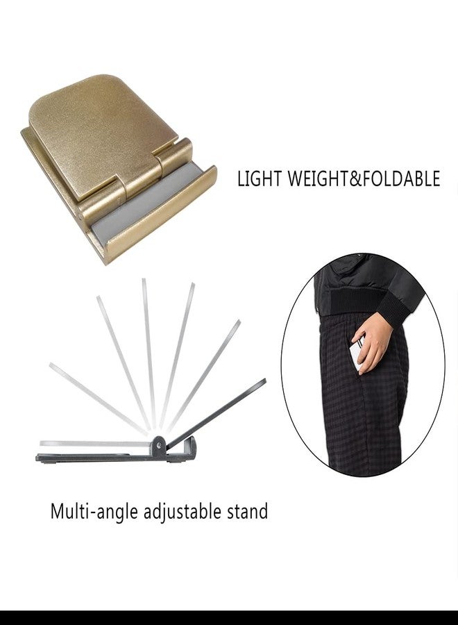 AIFUDA 5 Pcs Foldable Cell Phone Stands, AIFUDA Portable Phone Holder Universal Cellphone Desktop Cradle for Tablets, Reader, Mini iPad, Smartphone - Image 4