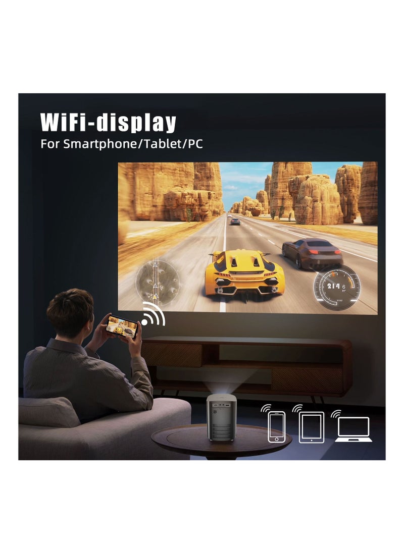 BYINTEK - BYINTEK X20 Wireless Projector, Portable Smart Projector, 250 ANSI, Android 9.0 TV, 200 inch Picture, Support 4K Compatible with TV Stick, Laptop, Tablets, iOS & Android Devices Wi-Fi Display - Image 1