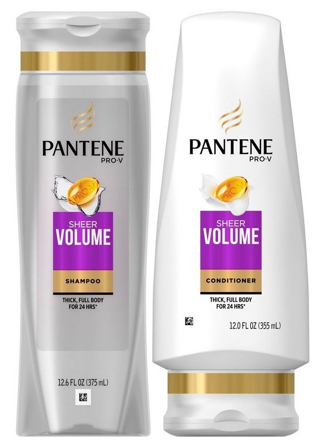 Pantene Pantene Pro-V Sheer Volume, DUO Set Shampoo Conditioner, 12.6 Ounce, 1 each 