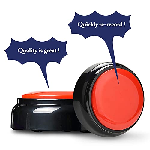 Neutral Voice Recording Button Easy Button Record 30 Seconds Talking Message Funny Office Gift Battery Powered Recordable Sound Buttons - Image 5