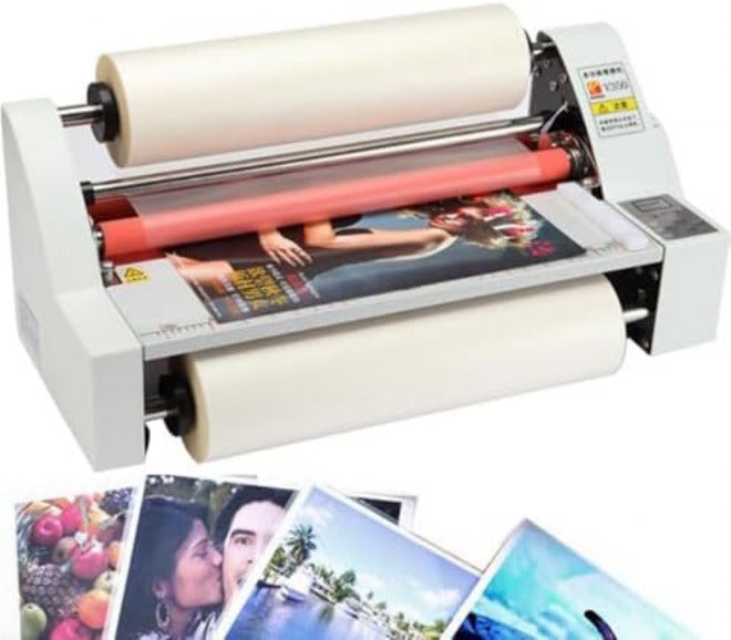 Electronic Thermal Laminator Machine with Digital Display and Temperature Control for Office Use, Single and Dual Sided Laminating,V350 - Image 1