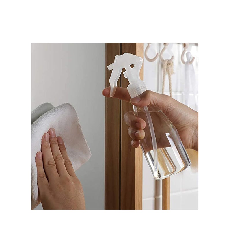 SOLARAE Clear Plastic Spray Bottles, Misting Spray Bottle, Misting Bottle, Clear Iron Spray Bottle, Leak-proof Water Spray Bottle Hair Sprayer Empty Spray Bottles 2PCS 200ml - Image 3