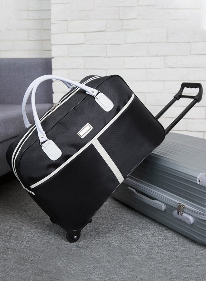 DUNISO 2in1 Suitcase for Men and Women, Large Capacity Handbag with Adjustable Pull Rod Portable Luggage Trolley Travel Bag Trolley Backpacks for Business Travel - Image 4