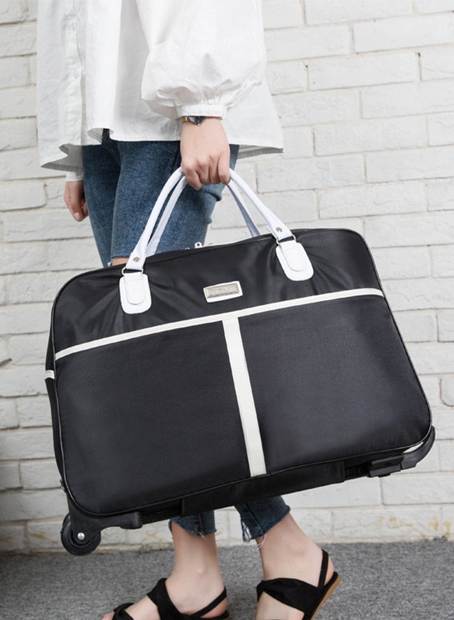 DUNISO 2in1 Suitcase for Men and Women, Large Capacity Handbag with Adjustable Pull Rod Portable Luggage Trolley Travel Bag Trolley Backpacks for Business Travel - Image 3