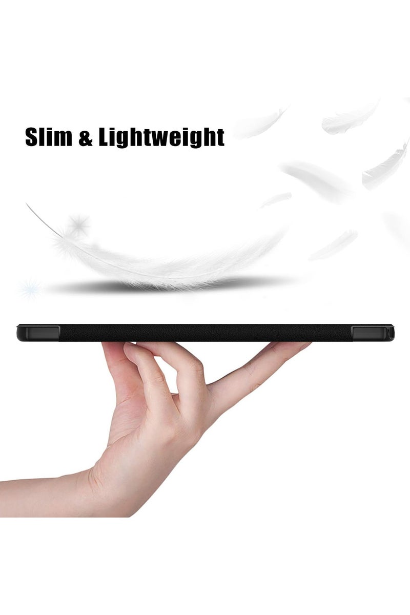 VKL Compatible with Lenovo Idea Tab Tablet 11 inch 2025 (TB-336ZU/TB-336FU) Tri-Fold Smart Case, Hard PC Back Shell Slim Case Multi- Viewing Angles Stand Folio Cover (Black) - Image 5