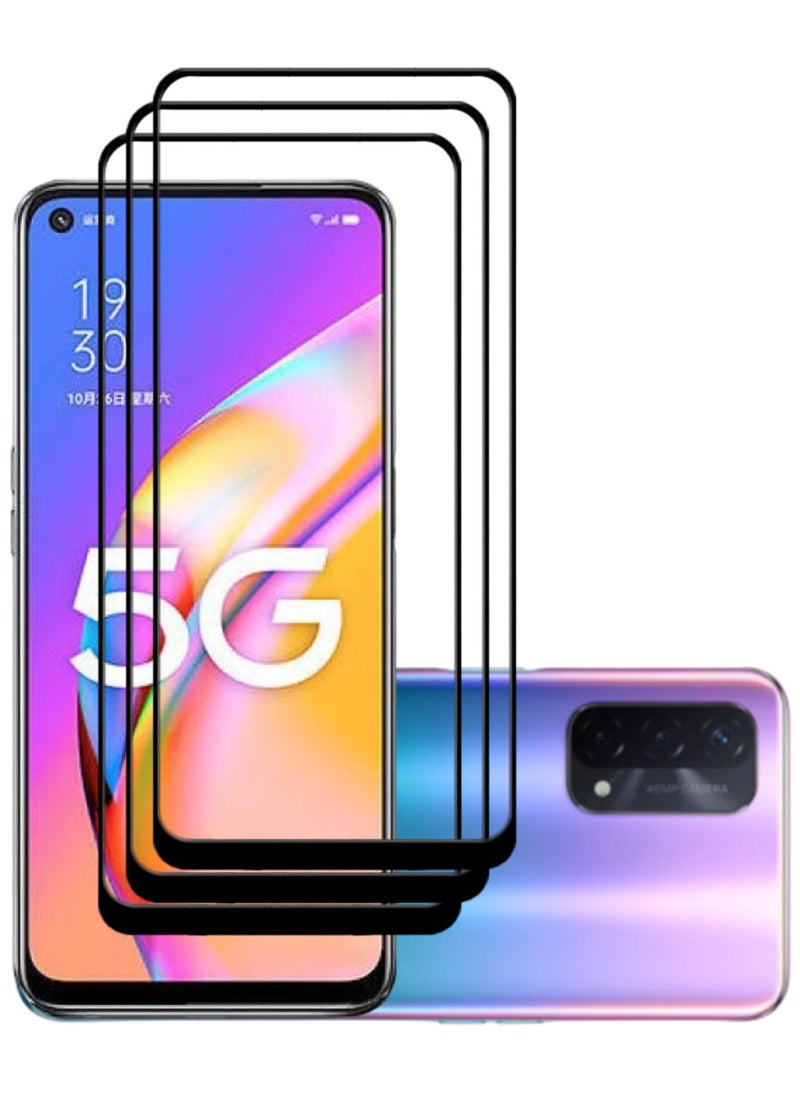ACLIX 3 Pieces Antistatic ESD Dustproof Premium Quality High Definition Tempered Glass Screen Protector Designed For Oppo A93 5G - Image 1