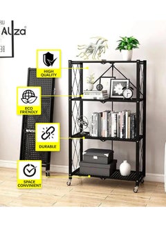 Storage Organizer 4-Tier Shelves – UAE's #1 Foldable Kitchen Storage Organizer – Multipurpose Rack for Kitchen & Living Room - pzsku/ZFC34CC0956FA56F91224Z/45/_/1737848028/954d4af0-9a13-4a56-a35f-917177132a3f