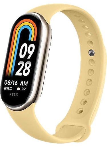 Techmaster سوار ذكي من Xiaomi Mi Band 8 متوافق مع Mi Band 9 حزام سيليكون 