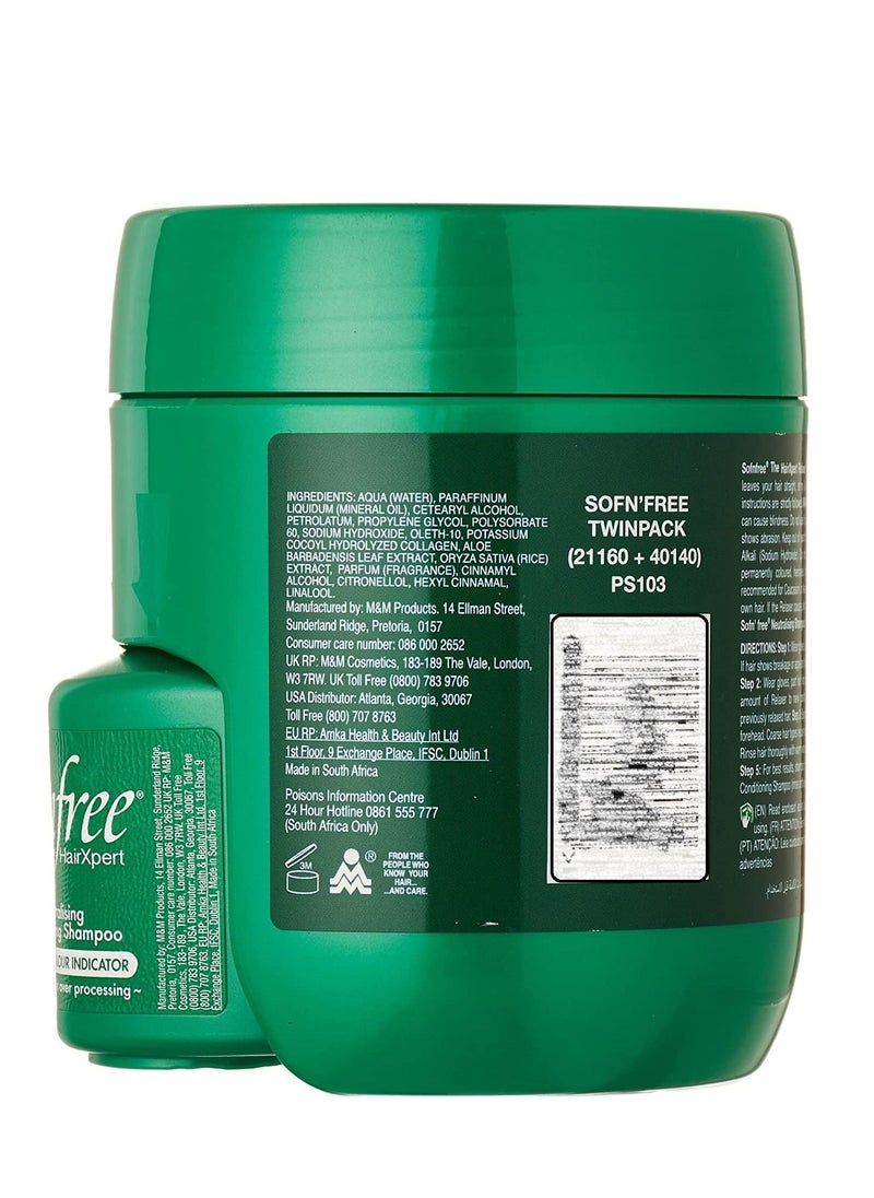 Sofn'free - Cortical Crème Relaxer with Neutralising Conditioning Shampoo 450ML - Image 1