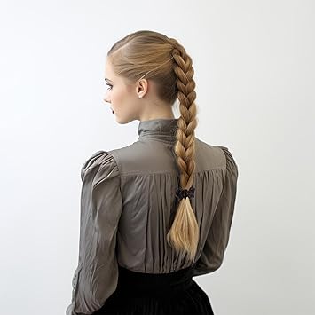 COMNICO Satin Silk Hair Scrunchies 6Pcs Dark Brown Soft Hair Ties Satin Scrunchy Elastic Band Hair Bobbles Ponytail Holder Hair Accessories for Women Girls Different Hairstyles and Occasions - Image 5