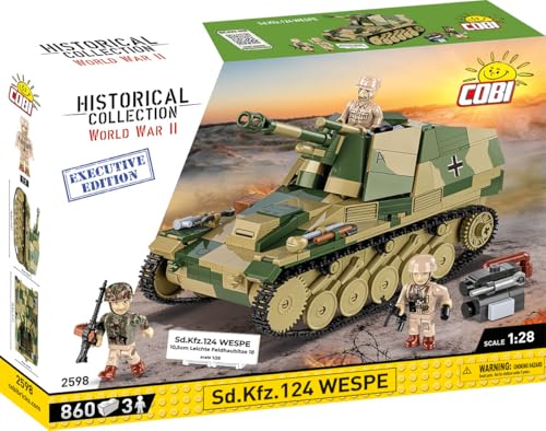COBI Historical Collection WWII SdKfz 124 Wespe Tank Building Set 855 Pieces - Image 1