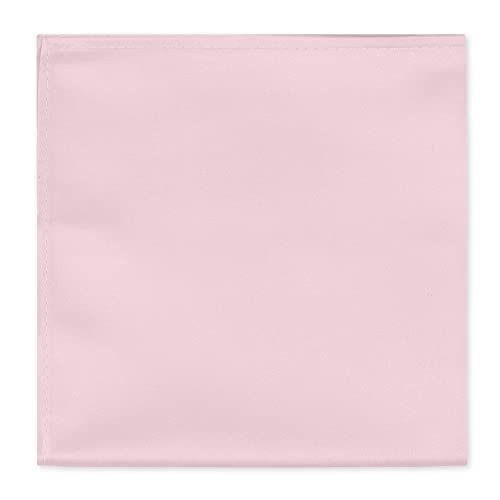 Jacob Alexander Men's Pocket Square Solid Color Handkerchief - Bridal - Image 1
