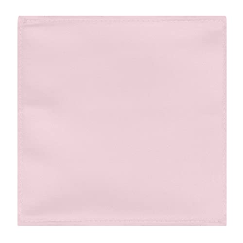 Jacob Alexander Men's Pocket Square Solid Color Handkerchief - Bridal - Image 2