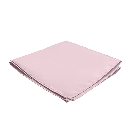 Jacob Alexander Men's Pocket Square Solid Color Handkerchief - Bridal - Image 3