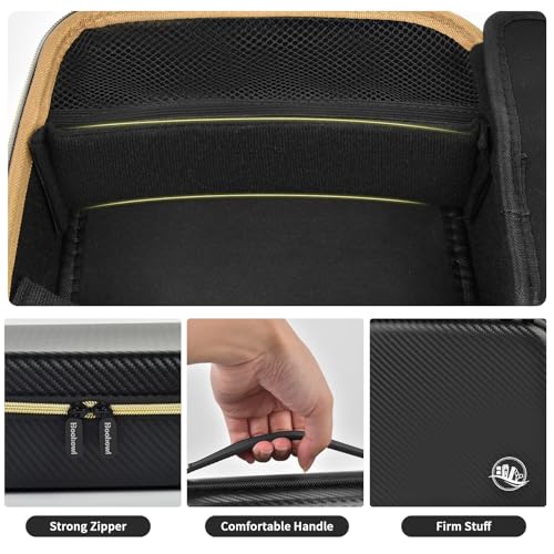 Boobowl Barber Accessories Bag for Clippers and Supplies, Mens Hair Trimmers Box, Portable Clipper Storage Holder for Hair Cutting, Guard Grooming Kit and Barbers Supplies (Bag Only)-Dark Black - Image 4