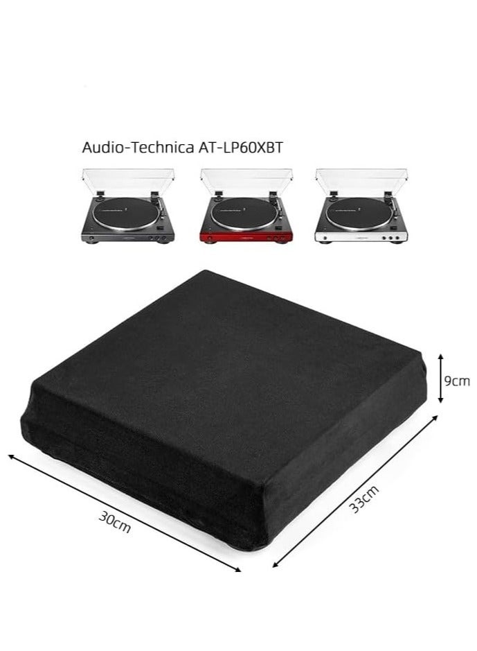 General Suitable for Audio-Technica AT-LP60XBT-BK vinyl record player dust protection cover and flannel dust cover  - Image 2