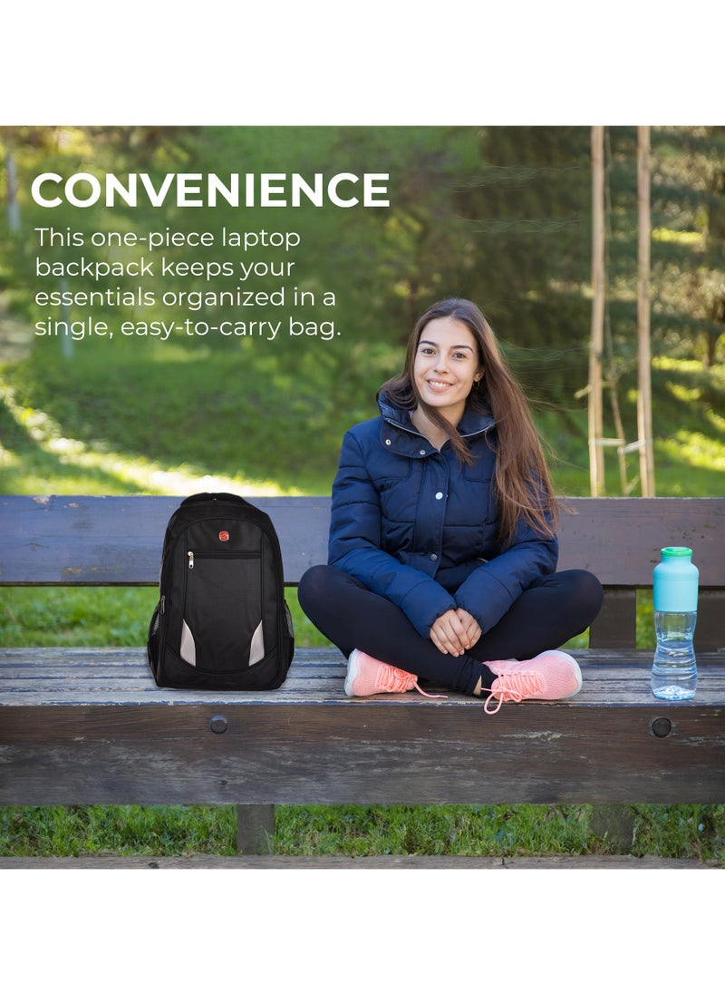 NEW TRAVEL New Travel School Backpack size 20 inch Fabric color Black  - Image 4