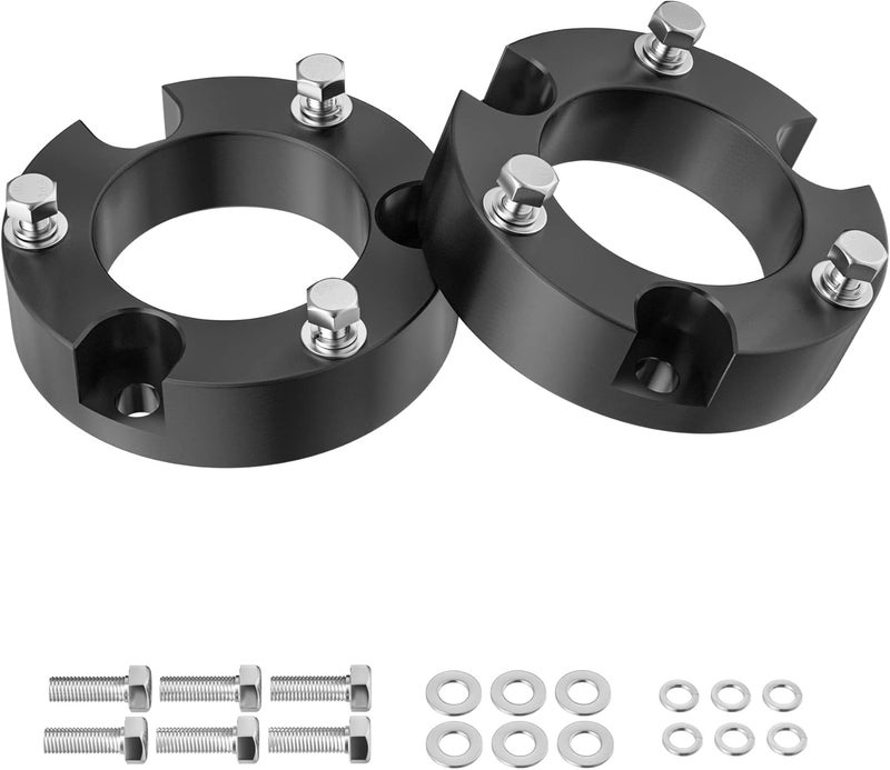 Richeer 2.5 inch Leveling Lift Kit Compatible with 2005-2023 Tacoma 2003-2024 4Runner, Leveling Lift Kit Fit for Tacoma 4Runner FJ Cruiser 2WD 4WD Front Strut Spacers Raise the Front of your Pickup by 2.5" - Image 1