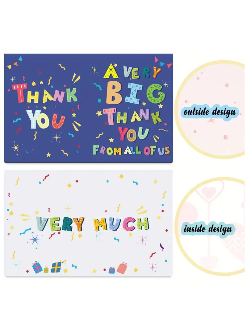 Generic Blue Jumbo Thank You Card with Envelope | Large Oversized Greeting Card for Teacher, Boss, Coworker - Perfect for Graduation, Birthday, Retirement, Appreciation - Includes Matching Envelope, Appreciation Cards, Retirement Gift,  Highquality Paper  - Image 3