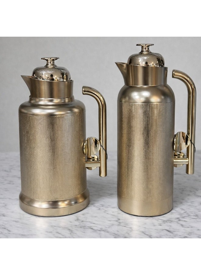 السيف  ✨ طقم ترامس فاخر باللون الفضي – من شركة السيف | أناقة معدنية تعكس ذوقًا راقيًا ✨ - Image 2