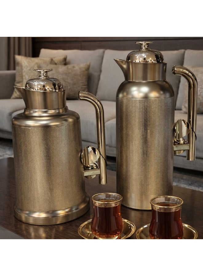 السيف  ✨ طقم ترامس فاخر باللون الفضي – من شركة السيف | أناقة معدنية تعكس ذوقًا راقيًا ✨ - Image 3