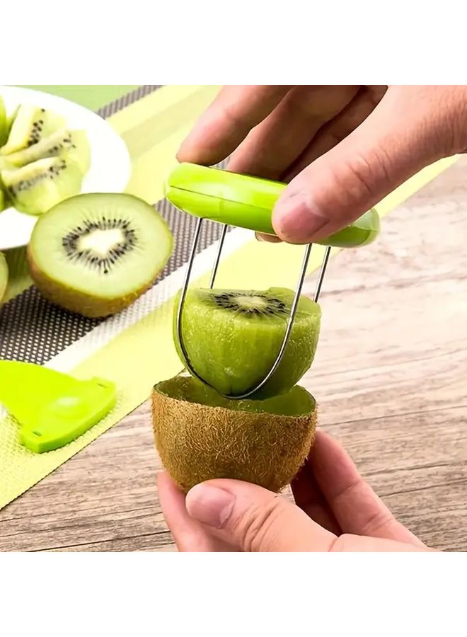 ABS Manual Kiwi Cutter Peeler 1pc Non Electric Kitchen Gadget For Outdoor Cooking - Image 4
