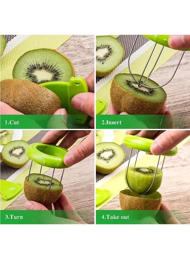 ABS Manual Kiwi Cutter Peeler 1pc Non Electric Kitchen Gadget For Outdoor Cooking - Image 1