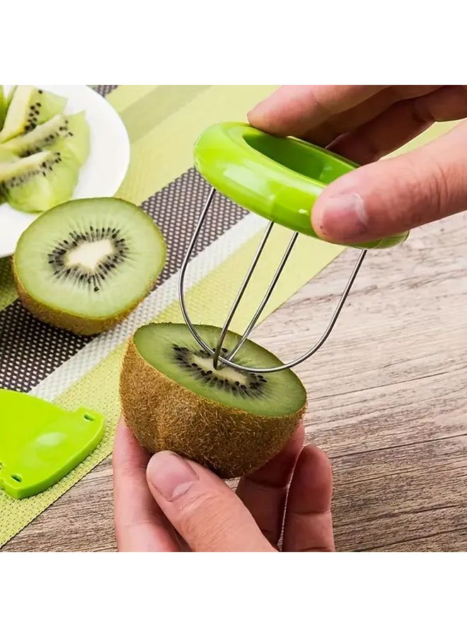 ABS Manual Kiwi Cutter Peeler 1pc Non Electric Kitchen Gadget For Outdoor Cooking - Image 5