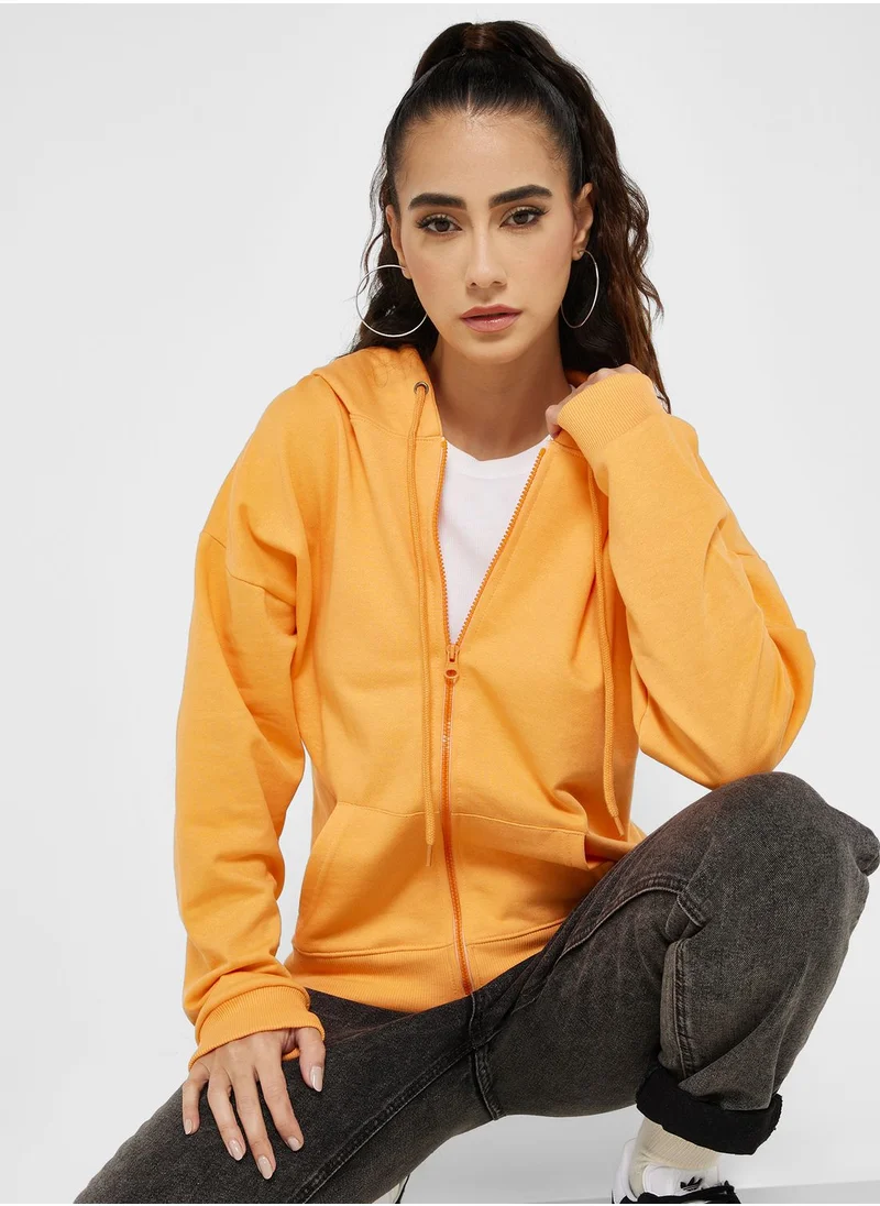 Ginger Graphic Zip Thru Hoodie