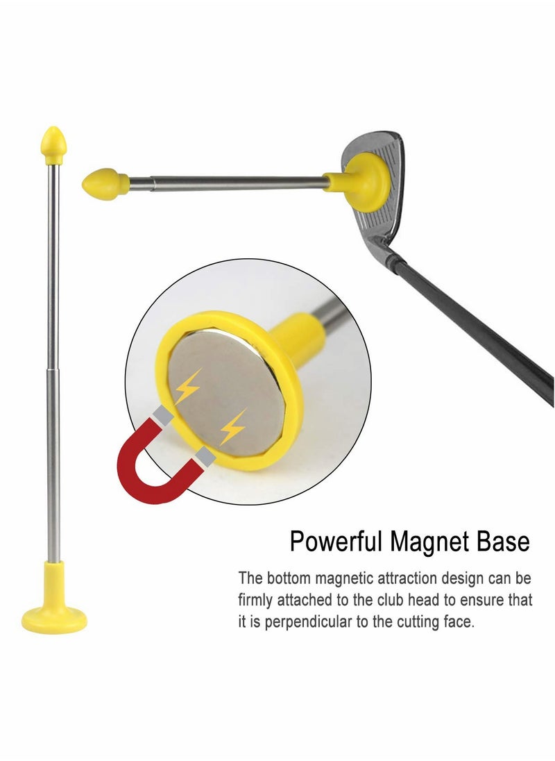 SYOSI - Golf Alignment Sticks, Magnetic Club Alignment Rods, Demonstrates Correct Golf Swing Aim, Visualize and Align Your Golf Shot, Magnet Lie Angle Tool - Image 1