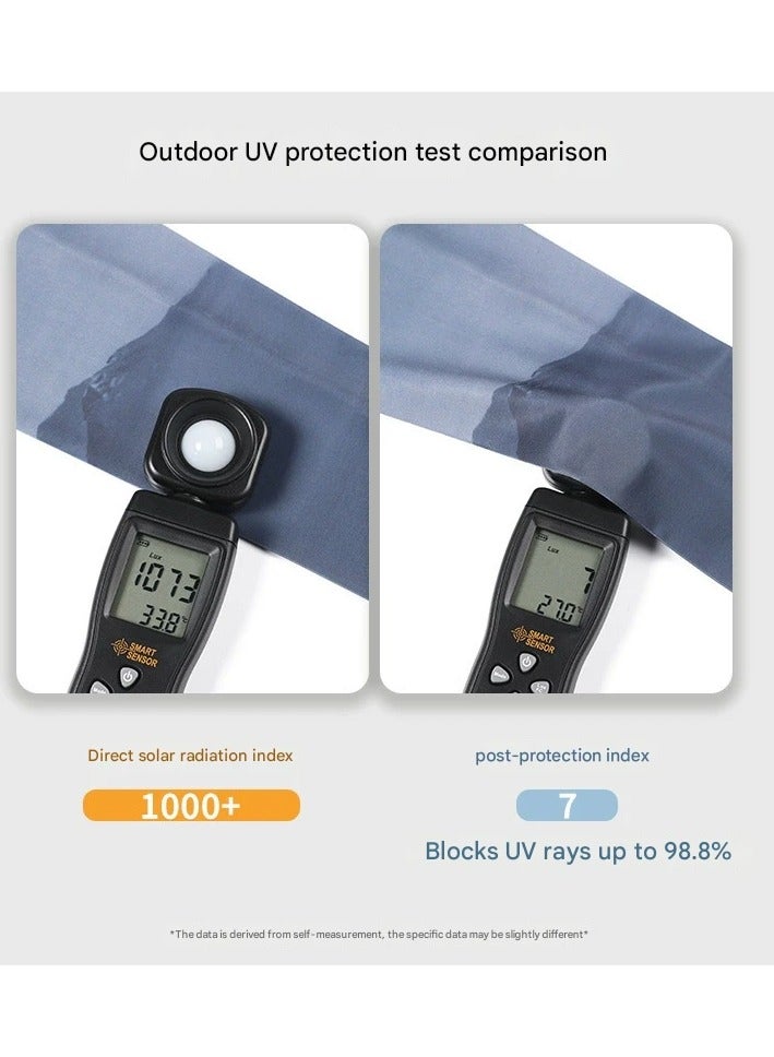 Goolsky Men’s Extended Length Gradient Ice Silk UV Protection Arm Sleeves – Cooling Sun Sleeves for Outdoor Sports/Activities - Image 3