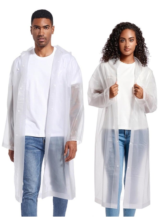 Generic Rain Poncho for Adults, 2 Pack Reusable Raincoat, Emergency Ponchos for Women/Men, Portable Waterproof Rain Cape Rain Jacket Raincoats for Outdoor Activities  - Image 1
