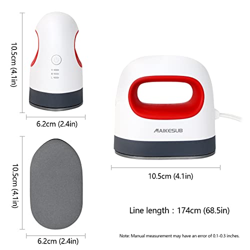 MAIKESUB Mini Heat Press Machine Easy to Use for T Shirts Shoes Hats Small HTV Iron on Vinyl Projects Portable Heating Transfer Iron Red - Image 2