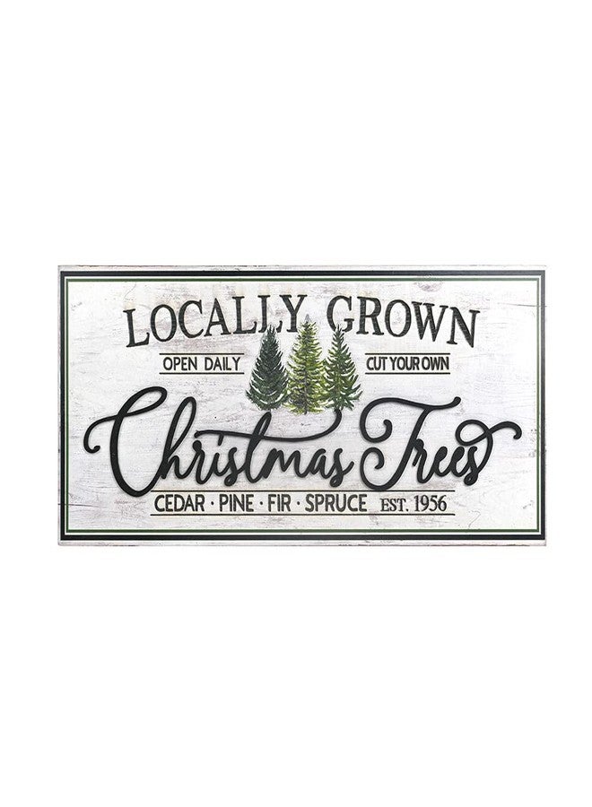 All Chic 23.62" L x 9.84" W Christmas Wood Hanging Sign Christmas Signs For Home Decor Ornament with Rope Holidays Wall Decor Rustic Indoor Outdoor Horizontal Sign For Classroom Office Decor… - Image 1