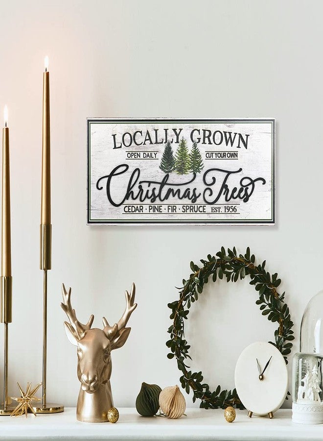 All Chic 23.62" L x 9.84" W Christmas Wood Hanging Sign Christmas Signs For Home Decor Ornament with Rope Holidays Wall Decor Rustic Indoor Outdoor Horizontal Sign For Classroom Office Decor… - Image 2