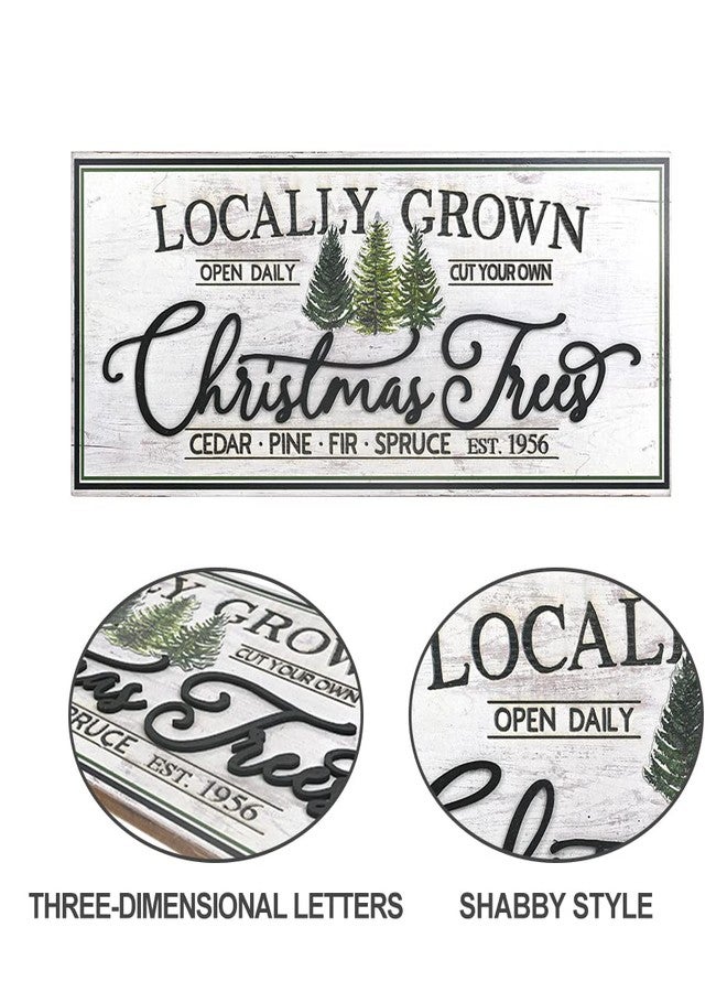 All Chic 23.62" L x 9.84" W Christmas Wood Hanging Sign Christmas Signs For Home Decor Ornament with Rope Holidays Wall Decor Rustic Indoor Outdoor Horizontal Sign For Classroom Office Decor… - Image 4