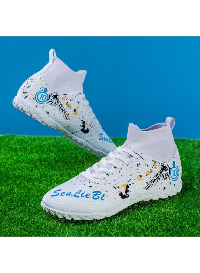 High-top Football Shoes Broken Nails Adult Anti-skid Track And Field Training Sports Shoes
